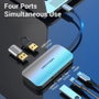 Vention Hub USB Tipo-C TNDHB con 3xUSB, 1xUSB Tipo-C y 1xUSB Tipo-C PD